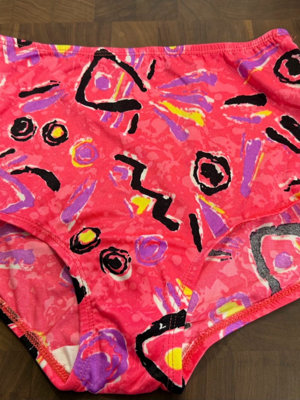 VTG Fancy Pants Smooth Stretch Satin Full Cut Brief Panty Size S